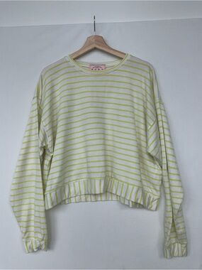 Buru Striped Long Sleeve Tee - Lemon Stripe